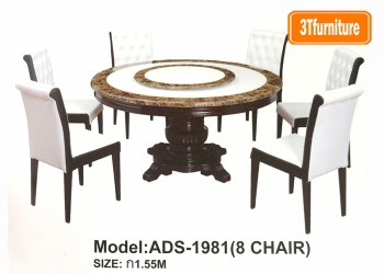 โต๊ะอาหารหน้าหินอ่อน ADS-1981